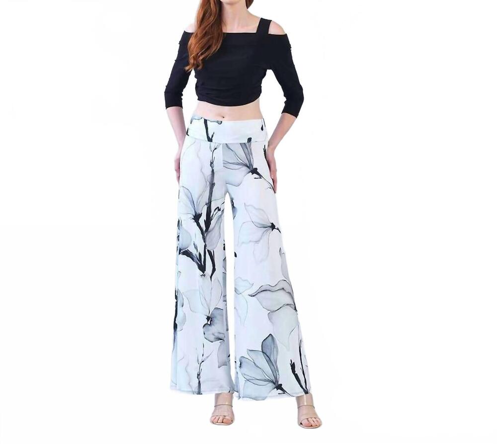 NEW CLARA SUNWOO signature palazzo pants in ethereal petals